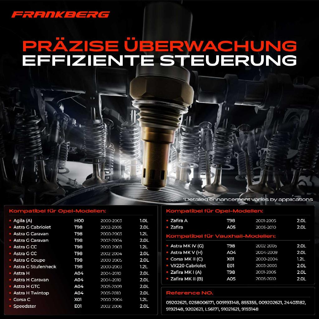 1x Lambdasonde Regelsonde Vor Katalysator für Opel Agila (A) Astra G Cabriolet CC Coupe Stufenheck Astra H