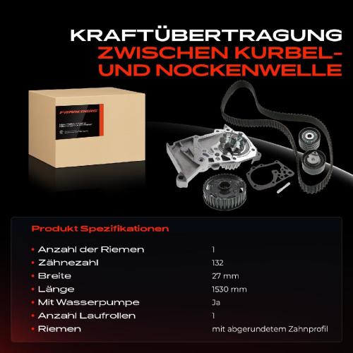 1x Zahnriemensatz Zahnriemen Wasserpumpe für RENAULT CLIO MEGANE MODUS SCENIC 1.4L 1.6L Bild 1x Zahnriemensatz Zahnriemen Wasserpumpe für RENAULT CLIO MEGANE MODUS SCENIC 1.4L 1.6L