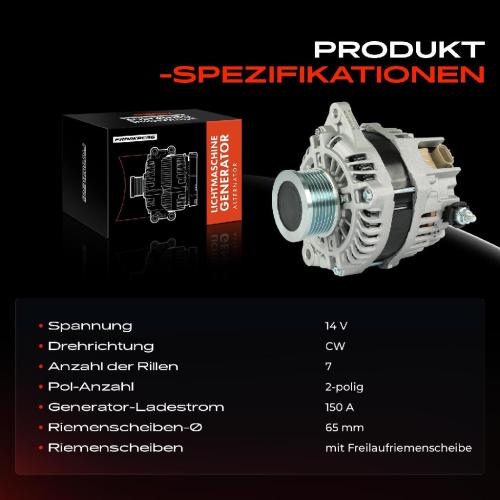 Frankberg 1x Lichtmaschine Generator für Nissan Murano 2 Z51 Cabstar NP300 Pathfinder 3 Bild Frankberg 1x Lichtmaschine Generator für Nissan Murano 2 Z51 Cabstar NP300 Pathfinder 3