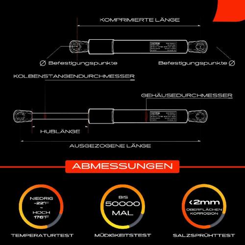 Frankberg 2x Gasfeder Dämpfer Heckklappe Ford Street KA RL2 Cabriolet 2003-2005 Bild Frankberg 2x Gasfeder Dämpfer Heckklappe Ford Street KA RL2 Cabriolet 2003-2005