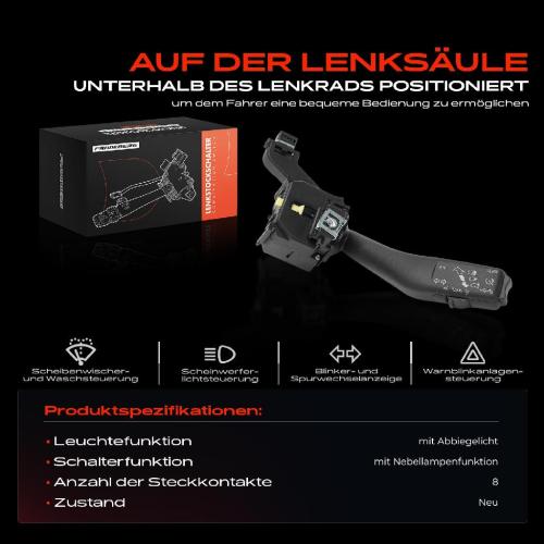 1x Kombischalter Lenkstockschalter für VW Golf 5 6 Jetta Skoda Octavia Seat Leon Bild 1x Kombischalter Lenkstockschalter für VW Golf 5 6 Jetta Skoda Octavia Seat Leon