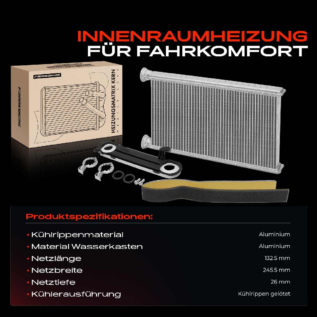 1x Wärmetauscher Innenraumheizung für BMW F30 F80 F31 F20 F21 Bj ab 2011 1.5L-3.0L