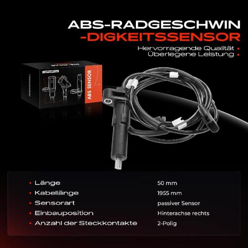 Frankberg 1x ABS Sensor Hinterachse rechts für Ford Transit FM FN Transit Bus FB FC FD FS FZ Transit Kasten FA Bild Frankberg 1x ABS Sensor Hinterachse rechts für Ford Transit FM FN Transit Bus FB FC FD FS FZ Transit Kasten FA