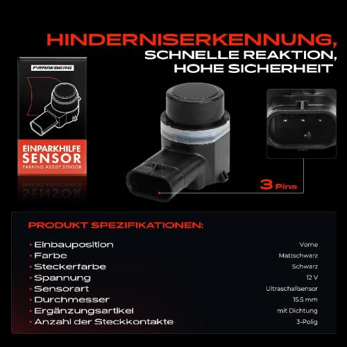 1x Parksensor PDC Sensor Vorne für Land Rover Range Rover Evoque L538 2011-2019 Bild 1x Parksensor PDC Sensor Vorne für Land Rover Range Rover Evoque L538 2011-2019