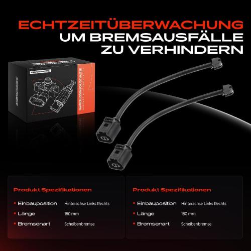 2x Warnkontakt Bremsbelagverschleiß Hinterachse für Porsche 911 991 911 Cabriolet Bild 2x Warnkontakt Bremsbelagverschleiß Hinterachse für Porsche 911 991 911 Cabriolet