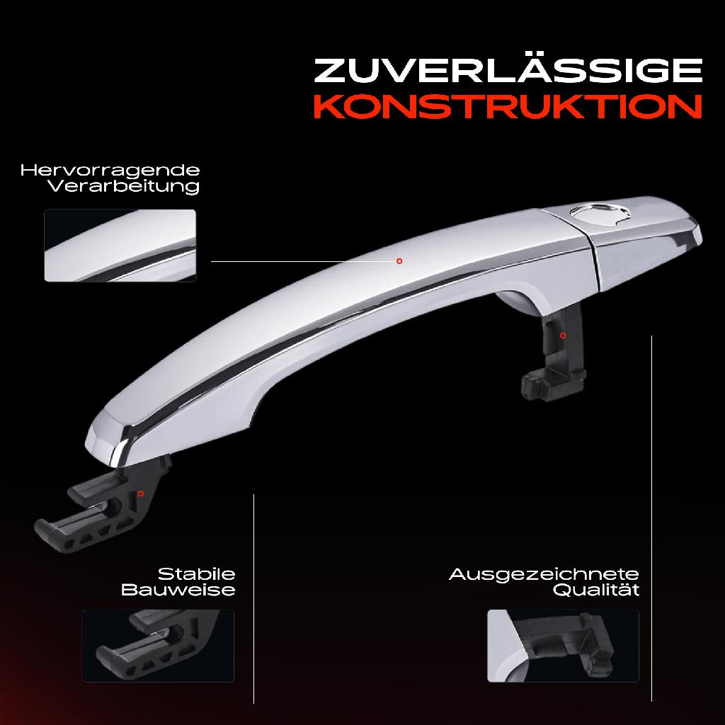 1x Türgriff Vorne Links außen für Opel Astra H Caravan GTC Kasten/Kombi Stufenheck Twintop Klasseic Corsa D