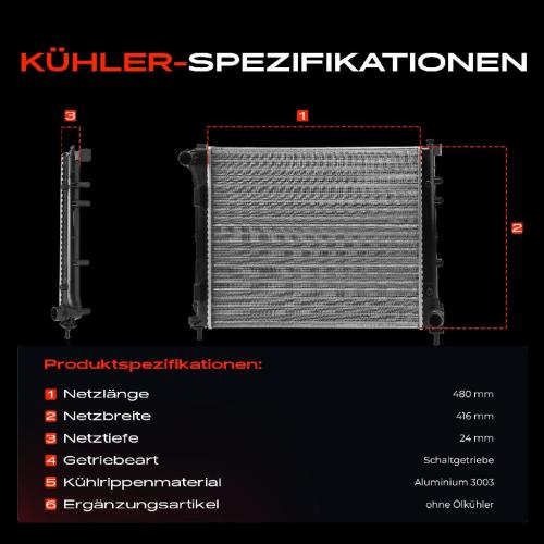 Frankberg 1x Kühler Wasserkühler Motorkühler für Fiat 500 312 Panda 312 KA RU8 Bild Frankberg 1x Kühler Wasserkühler Motorkühler für Fiat 500 312 Panda 312 KA RU8