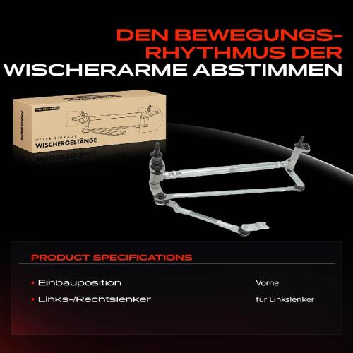 1x Wischergestänge Vorne für VW Polo 6C1 Seat Ibiza IV 6J5 Bild 1x Wischergestänge Vorne für VW Polo 6C1 Seat Ibiza IV 6J5