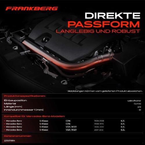 1x Kühlerschlauch Turboschlauch für Mercedes-Benz S-Klasse V221 W221 S-Klasse Coupe C216 6.2L 2006-2013 Bild 1x Kühlerschlauch Turboschlauch für Mercedes-Benz S-Klasse V221 W221 S-Klasse Coupe C216 6.2L 2006-2013