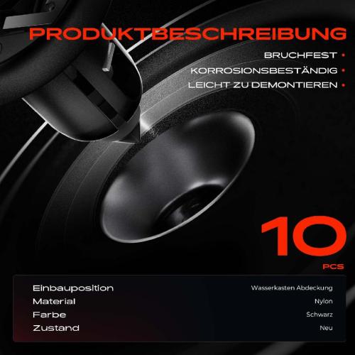 Frankberg 10x Befestigungsclips Wasserkasten Abdeckung für Honda CR-V II CRX III Integra Bild Frankberg 10x Befestigungsclips Wasserkasten Abdeckung für Honda CR-V II CRX III Integra