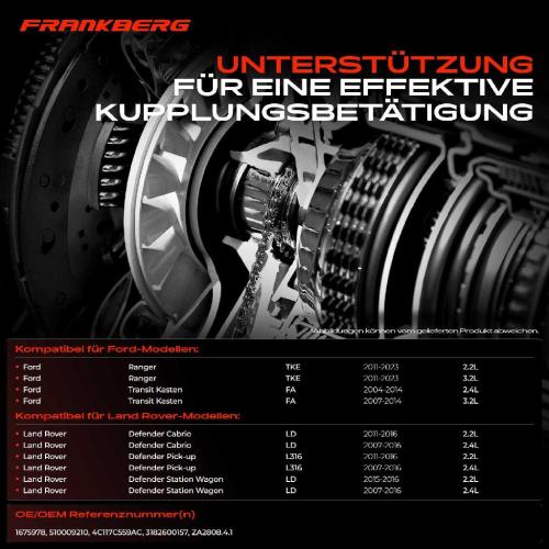 1x Zentralausrücker Kupplung für Ford Ranger TKE Transit Land Rover Defender Bild 1x Zentralausrücker Kupplung für Ford Ranger TKE Transit Land Rover Defender