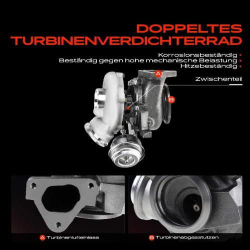 1x Abgasturbolader für Mercedes-Benz Sprinter 2-T Bus Kasten Pritsche/Fahrgestell B901 B902 B903 Bild 1x Abgasturbolader für Mercedes-Benz Sprinter 2-T Bus Kasten Pritsche/Fahrgestell B901 B902 B903