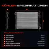 1x Kühler Wasserkühler Motorkühler für Hyundai iX20 JC KIA Venga YN