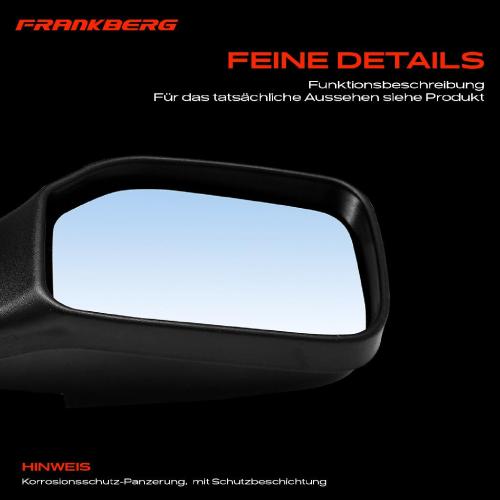 Frankberg 1x Außenspiegel Rechts für Peugeot 106 I 1A 1C II 1991-2004 Bild Frankberg 1x Außenspiegel Rechts für Peugeot 106 I 1A 1C II 1991-2004