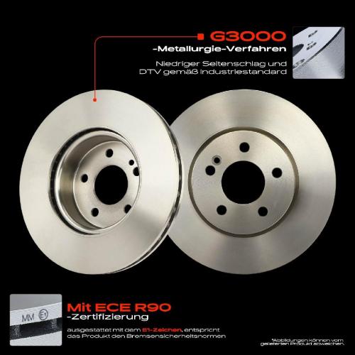 Frankberg 2x Bremsscheiben Vorderachse für Mercedes-Benz W205 A205 C205 S205 W213 A238 C238 S213 Bj ab 2013 Bild Frankberg 2x Bremsscheiben Vorderachse für Mercedes-Benz W205 A205 C205 S205 W213 A238 C238 S213 Bj ab 2013