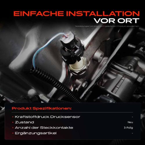 1x Sensor Kraftstoffdruck Drucksensor für Opel Astra T98 A04 Iveco Daily LDV Maxus Bild 1x Sensor Kraftstoffdruck Drucksensor für Opel Astra T98 A04 Iveco Daily LDV Maxus