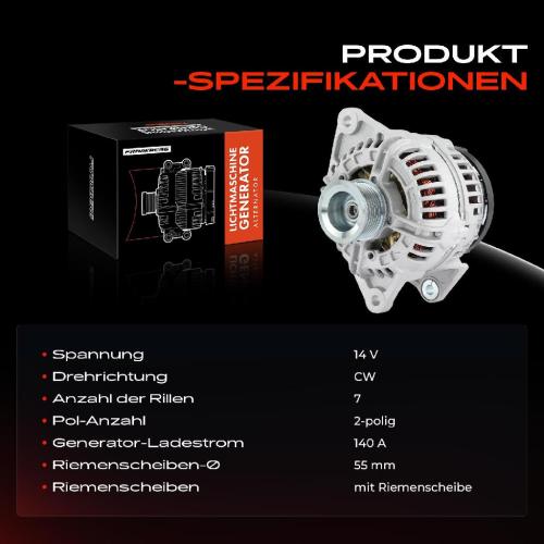 1x Lichtmaschine Generator für Fiat Ducato 250 290 Bus Kasten Pritsche 2.3L Bild 1x Lichtmaschine Generator für Fiat Ducato 250 290 Bus Kasten Pritsche 2.3L