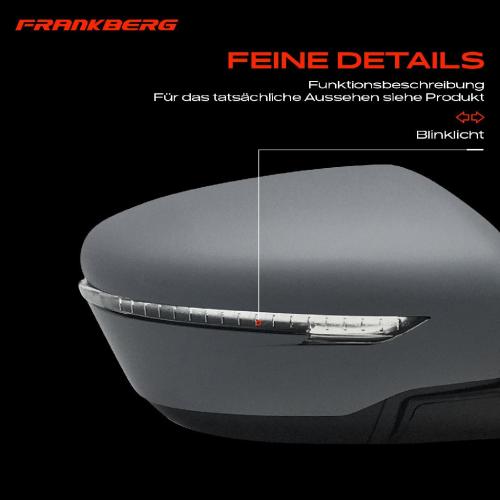 Frankberg 1x Außenspiegel Rechts für Nissan Qashqai II SUV J11 J11 Bj ab 2013 Bild Frankberg 1x Außenspiegel Rechts für Nissan Qashqai II SUV J11 J11 Bj ab 2013