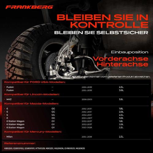 1x Querlenker Satz Vorderachse für FORD USA Fusion Lincoln MKZ Mazda 6 Hatchback Station Wagon Stufenheck Bild 1x Querlenker Satz Vorderachse für FORD USA Fusion Lincoln MKZ Mazda 6 Hatchback Station Wagon Stufenheck