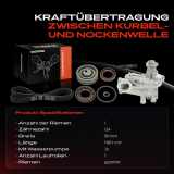 1x Zahnriemensatz Zahnriemen Wasserpumpe für VW Golf Passat Transporter Seat Ibiza