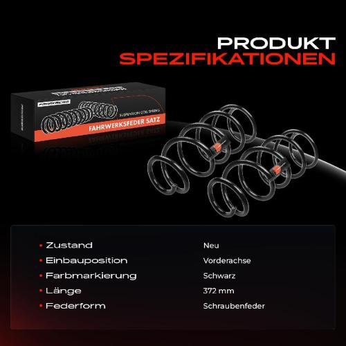 2x Fahrwerksfeder Vorderachse für Chevrolet Aveo Schrägheck T300 1.2L 1.6L 2011-2021 Bild 2x Fahrwerksfeder Vorderachse für Chevrolet Aveo Schrägheck T300 1.2L 1.6L 2011-2021