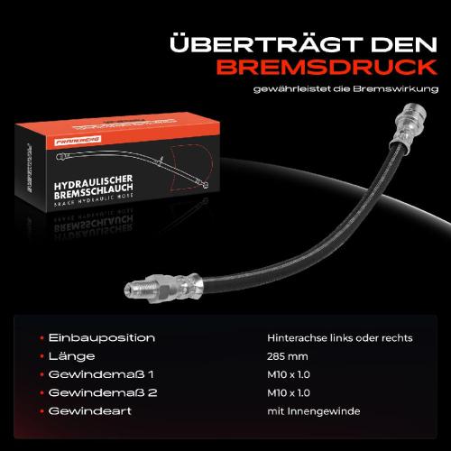 Frankberg 1x Bremsschlauch Bremsschläuche Hinterachse Links oder Rechts für Ford Transit Bus Kasten Tourneo FB FA FF Bild Frankberg 1x Bremsschlauch Bremsschläuche Hinterachse Links oder Rechts für Ford Transit Bus Kasten Tourneo FB FA FF