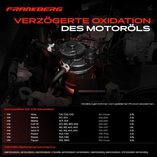 1x Ölabscheider Kurbelgehäuseentlüftung für VW Golf VII 5G Passat 3G Beetle 2.0L Bild 1x Ölabscheider Kurbelgehäuseentlüftung für VW Golf VII 5G Passat 3G Beetle 2.0L