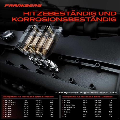 Frankberg 3x Zündspule Zündkerze für Mercedes-Benz C124 W124 W202 W140 R129 3.2L 2.8L 1.8L 2.0L 2.3L 3.6L 1991-2001 Bild Frankberg 3x Zündspule Zündkerze für Mercedes-Benz C124 W124 W202 W140 R129 3.2L 2.8L 1.8L 2.0L 2.3L 3.6L 1991-2001