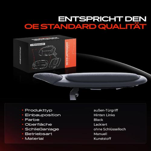 1x Türgriff Hinten Links außen für Fiat Multipla 186 1.6L 1.9L 1999-2010 Bild 1x Türgriff Hinten Links außen für Fiat Multipla 186 1.6L 1.9L 1999-2010
