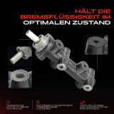 1x Hauptbremszylinder Bremszylinder für VW Golf Polo Passat Jetta Caddy Audi 50 80