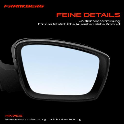 Frankberg 1x Außenspiegel Rechts für VW UP! Seat Mii Skoda Citigo KE1 KF1 NF1 12 BL1 BL2 BL3 Bild Frankberg 1x Außenspiegel Rechts für VW UP! Seat Mii Skoda Citigo KE1 KF1 NF1 12 BL1 BL2 BL3