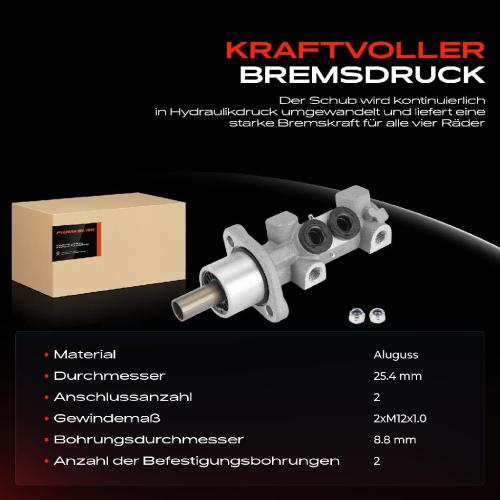 1x Hauptbremszylinder Bremszylinder für VW California T4 Transporter IV 2.4L 2.5L Bild 1x Hauptbremszylinder Bremszylinder für VW California T4 Transporter IV 2.4L 2.5L