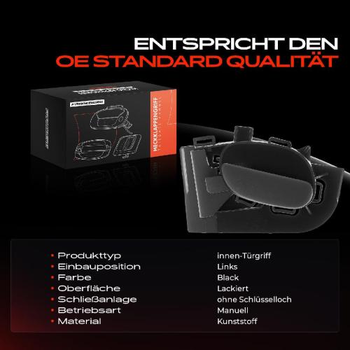 1x Türgriff Links innen für Peugeot 206 CC Schrägheck Stufenheck SW Van 1.6L 2.0L 1.1L 1.4L 1.9L 1998-2012 Bild 1x Türgriff Links innen für Peugeot 206 CC Schrägheck Stufenheck SW Van 1.6L 2.0L 1.1L 1.4L 1.9L 1998-2012