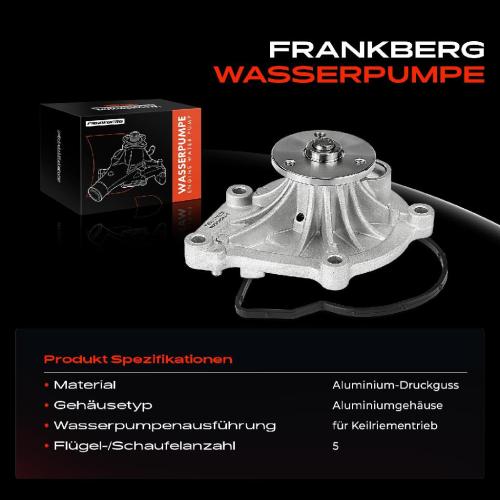 Frankberg 1x Wasserpumpe K hlwasserpumpe f r BMW F20 F21 114i-120i MINI R56 Peugeot 207 Citro n Opel 1.4L 1.6L Bild Frankberg 1x Wasserpumpe K hlwasserpumpe f r BMW F20 F21 114i-120i MINI R56 Peugeot 207 Citro n Opel 1.4L 1.6L
