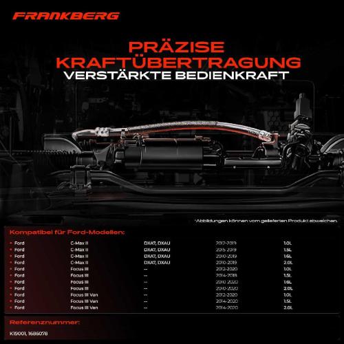 1x Seilzug Feststellbremse Hinterachse beidseitig für Ford Focus III C-Max II 2010-2020 Bild 1x Seilzug Feststellbremse Hinterachse beidseitig für Ford Focus III C-Max II 2010-2020