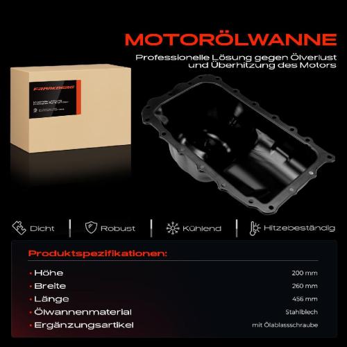 Frankberg 1x Ölwanne Motorölwanne für BMW 1er E81 E87 118i 120i 2.0L 3er E46 E91 1.6L 1.8L 2.0L Bild Frankberg 1x Ölwanne Motorölwanne für BMW 1er E81 E87 118i 120i 2.0L 3er E46 E91 1.6L 1.8L 2.0L