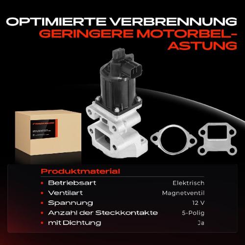 Frankberg 1x AGR-Ventil Abgasrückführungsventil für Opel Astra H Caravan GTC J Corsa D Meriva Zafira/Zafira Family B Bild Frankberg 1x AGR-Ventil Abgasrückführungsventil für Opel Astra H Caravan GTC J Corsa D Meriva Zafira/Zafira Family B