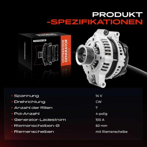 1x Lichtmaschine Generator für Honda Accord VII CL CN CR-V III Civic 2.0L 2.4L Bild 1x Lichtmaschine Generator für Honda Accord VII CL CN CR-V III Civic 2.0L 2.4L