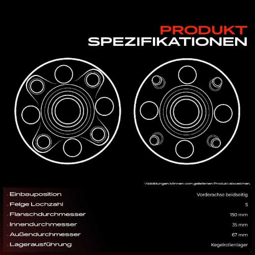 Frankberg 1x Radnabe Radlagersatz Vorderachse beidseitig für Mercedes-Benz C-Klasse W204 C204 S204 A207 C207 SLK R172 Bild Frankberg 1x Radnabe Radlagersatz Vorderachse beidseitig für Mercedes-Benz C-Klasse W204 C204 S204 A207 C207 SLK R172