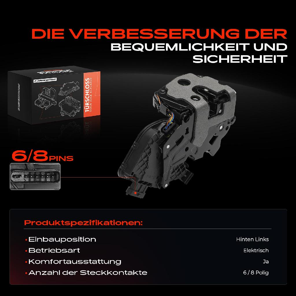 1x Türschloss Hinten Links für Land Rover Range Rover IV L405 Range Rover Sport L494 2.0L 3.0L 2012-2022