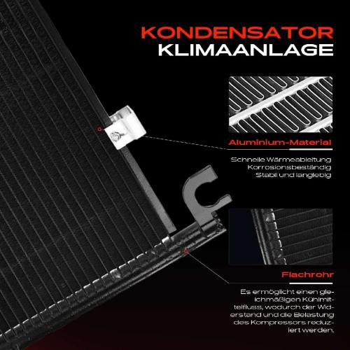 Frankberg 1x Kondensator Klimaanlage für Mazda 323 1.3L 1.5L 1.8L 2.0L 1994-1998 Bild Frankberg 1x Kondensator Klimaanlage für Mazda 323 1.3L 1.5L 1.8L 2.0L 1994-1998