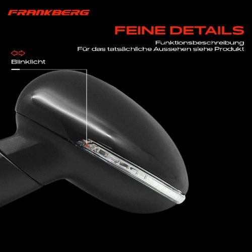 Frankberg 1x Außenspiegel Links für KIA Rio III UB Stufenheck 1.1L 1.2L 1.4L 1.6L 2011-2016 Bild Frankberg 1x Außenspiegel Links für KIA Rio III UB Stufenheck 1.1L 1.2L 1.4L 1.6L 2011-2016