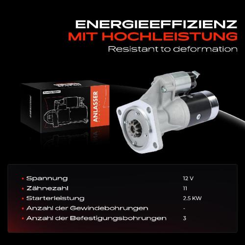 1x Anlasser Starter für Nissan Patrol GR IV GR Y60 4.2L 1988-1997 Bild 1x Anlasser Starter für Nissan Patrol GR IV GR Y60 4.2L 1988-1997