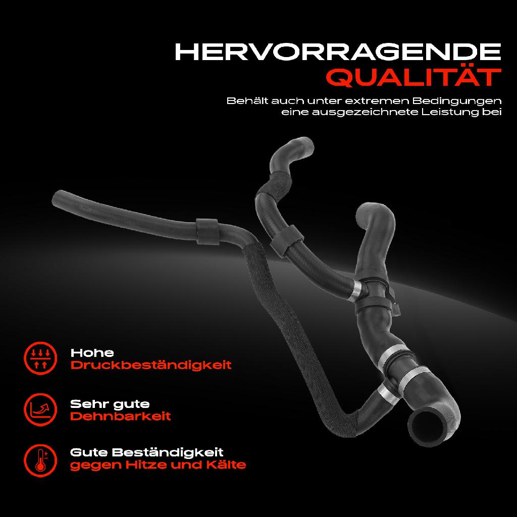 1x Kühlerschlauch Turboschlauch für Seat Ibiza IV IV Sportcoupe IV ST Skoda Fabia II II Combi Roomster Praktik