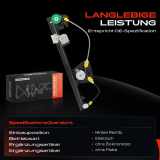 1x Fensterheber Hinten Rechts für BMW X3 F25 2010/09-2017/08