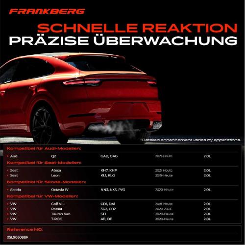 Frankberg 1x Abgastemperatursensor für VW Caddy California V Camper V Kasten/MPV Bild Frankberg 1x Abgastemperatursensor für VW Caddy California V Camper V Kasten/MPV
