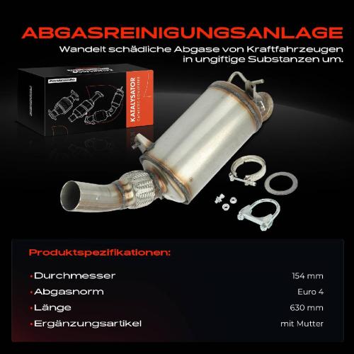 1x Partikelfilter für BMW 3er E90 E91 E92 E93 325d 5er E60 E61 X3 E83 Bild 1x Partikelfilter für BMW 3er E90 E91 E92 E93 325d 5er E60 E61 X3 E83