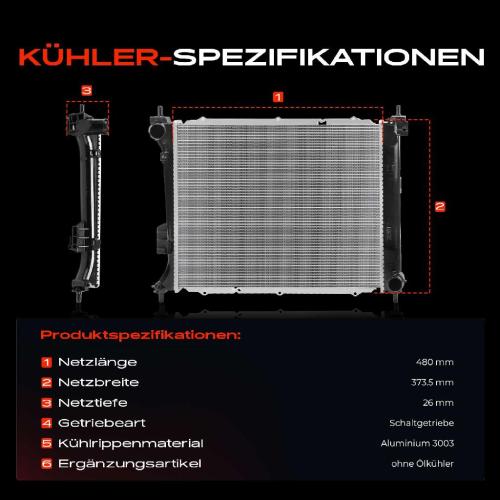 1x Kühler Wasserkühler Motorkühler für Hyundai i20 PB PBT 1.4L 1.6L 2008-2012 Bild 1x Kühler Wasserkühler Motorkühler für Hyundai i20 PB PBT 1.4L 1.6L 2008-2012