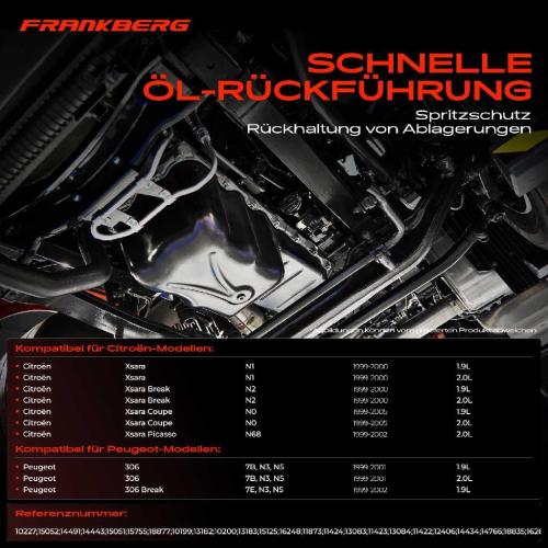 Frankberg 1x Ölwanne Motorölwanne für Citroën Berlingo Xsara N0 N1 N2 Peugeot 306 Partner 1.9L 2.0L Bild Frankberg 1x Ölwanne Motorölwanne für Citroën Berlingo Xsara N0 N1 N2 Peugeot 306 Partner 1.9L 2.0L
