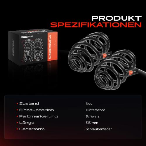 Frankberg 2x Fahrwerksfeder Hinterachse für Opel Vectra C Caravan Z02 2003-2009 Bild Frankberg 2x Fahrwerksfeder Hinterachse für Opel Vectra C Caravan Z02 2003-2009